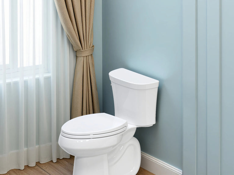 Topseat Plastic Elongated Toilet Seat