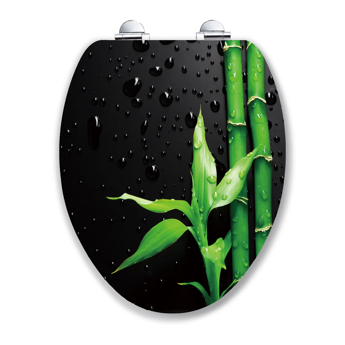 topseat Elongated Soft-Close Wood Toilet Seat — Art of Acryl, Piano Black