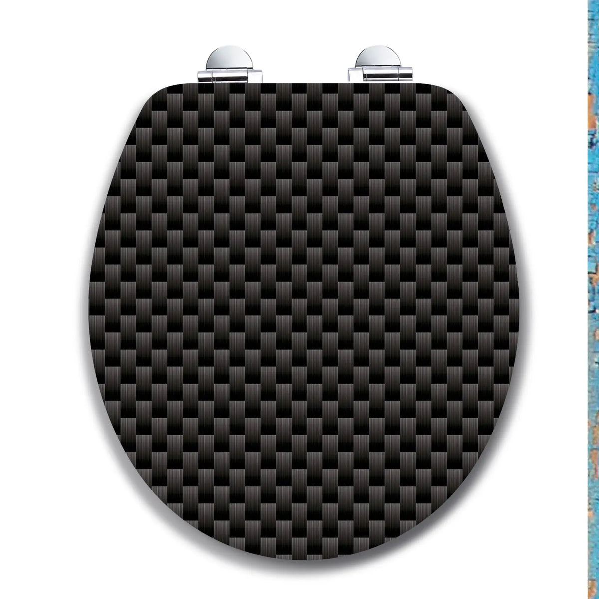 topseat Round Soft-Close Wood Toilet Seat — Art of Acryl, Carbon