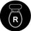 Round toilet seat fit icon showing the correct bowl shape