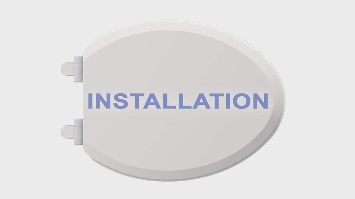 How to install a Topseat toilet seat with Magic Hinge.