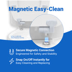 Topseat pro elite toilet seat with magnetic quick release for easy cleaning
